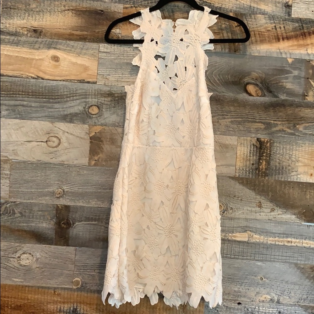 Free People Ivory Floral Dress